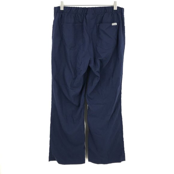 Barco Greys Anatomy Womens Scrub Pants Medium Blue Pull On Bottoms Pockets - Picture 2 of 12